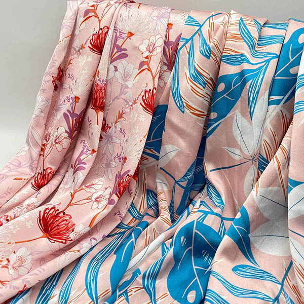 Tissu d'impression numérique en mousseline de soie