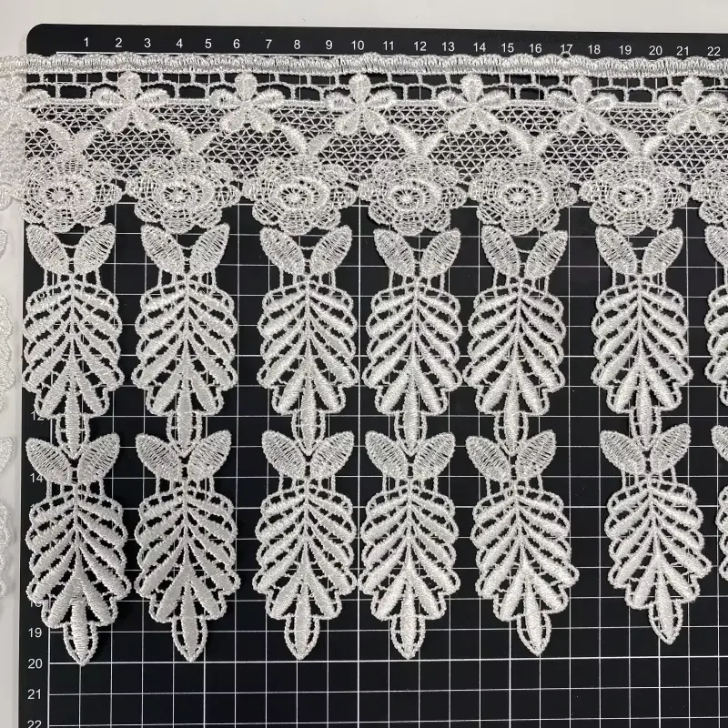 Wholesale High Quality Colorful Embroidery Lace Trimmingmesh Lace