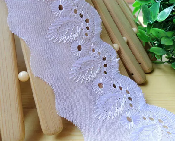 Fashion Cheap Polyester White Bridal Tc Lace Trim,colorful Trimmings TC Lace