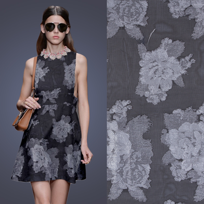 Warp Textile Printing Embroidery Fabric Jacquard Fabric for Dress