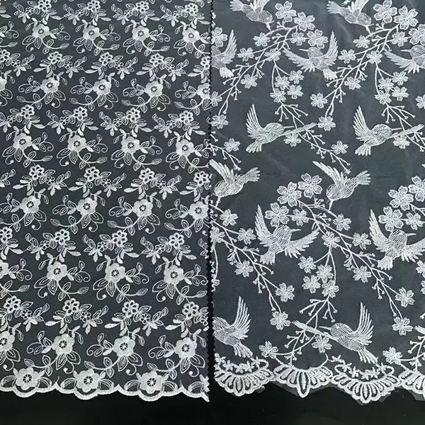 Tissu de tissu de tulle tissu en dentelle